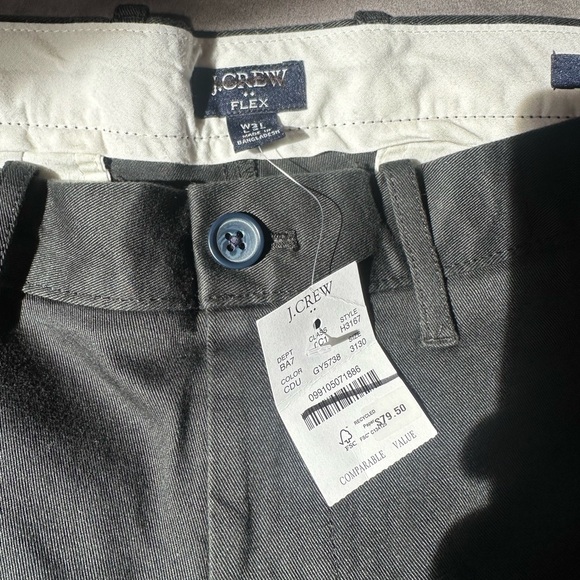 NEW WITH TAGS J. Crew slim chino black 31x30 size 31 - Picture 3 of 3